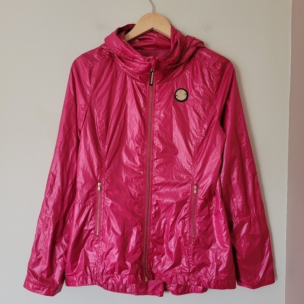 Noel Asmar Equestrian Womens Lightweight Windbreaker Jacket Pink Size XS